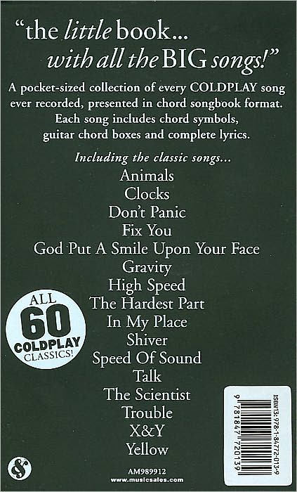 The Little Black Songbook: Coldplay