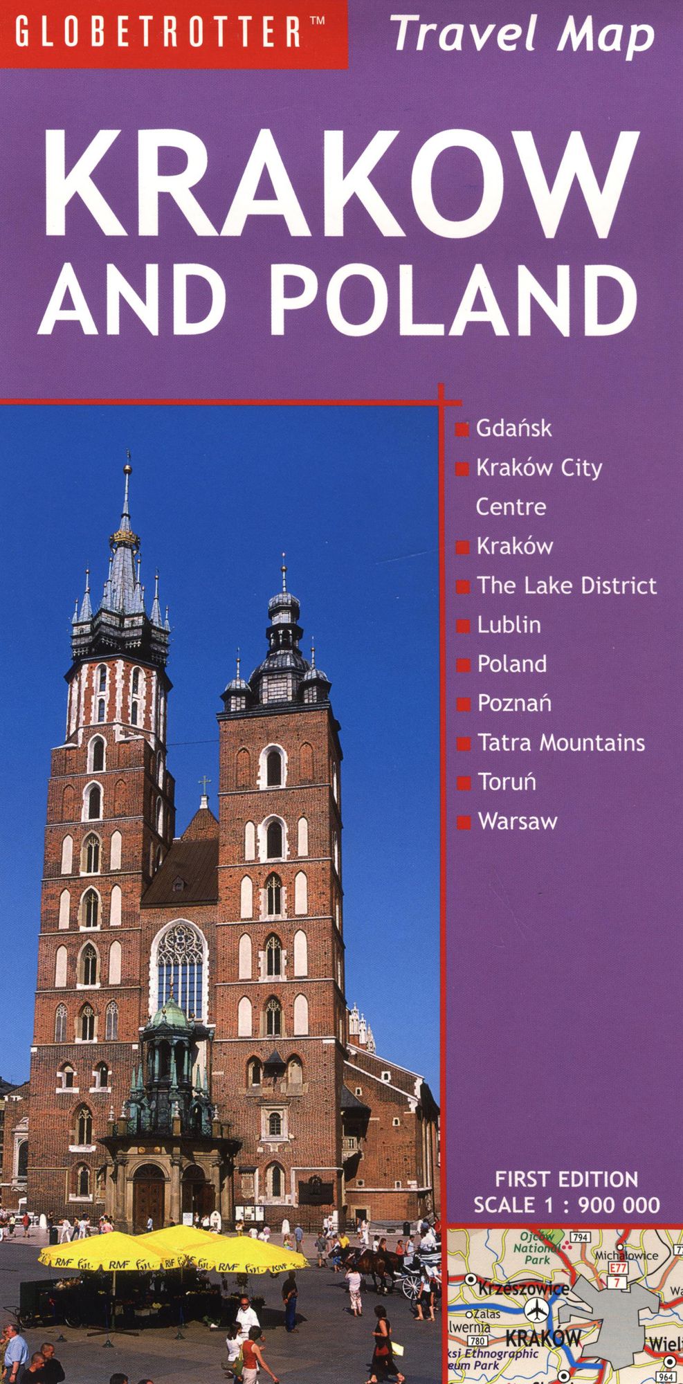 Krakow and Poland Travel Map
