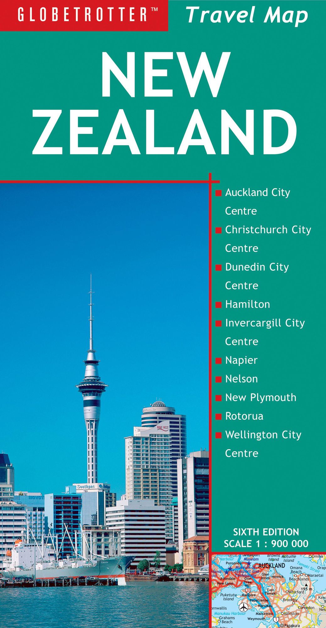 New Zealand Travel Map, 6th