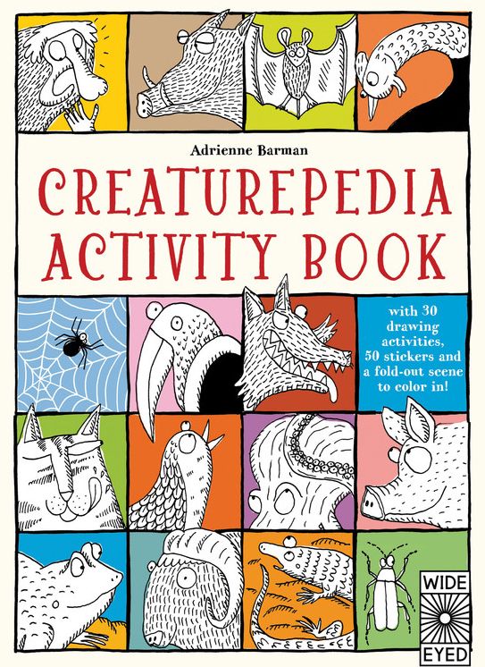 Creaturepedia Activity Book: with 30 drawing activities, 50 stickers and a fold-out scene to color in!