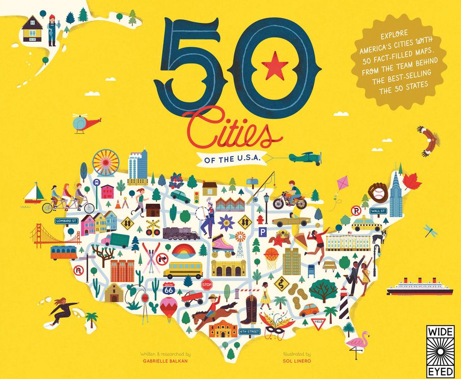 50 Cities of the U.S.A.: Explore America's cities with 50 fact-filled maps