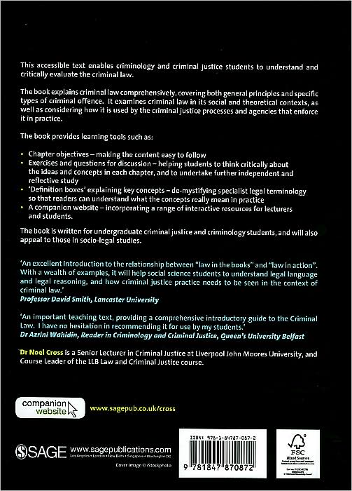 Criminal Law and Criminal Justice: An Introduction