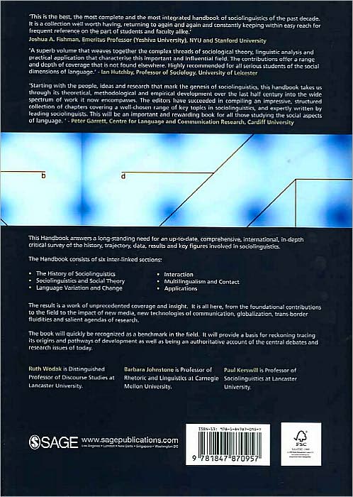 The SAGE Handbook of Sociolinguistics
