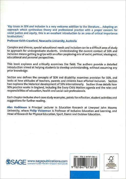 Key Issues in Special Educational Needs and Inclusion (Education Studies: Key Issues Series)