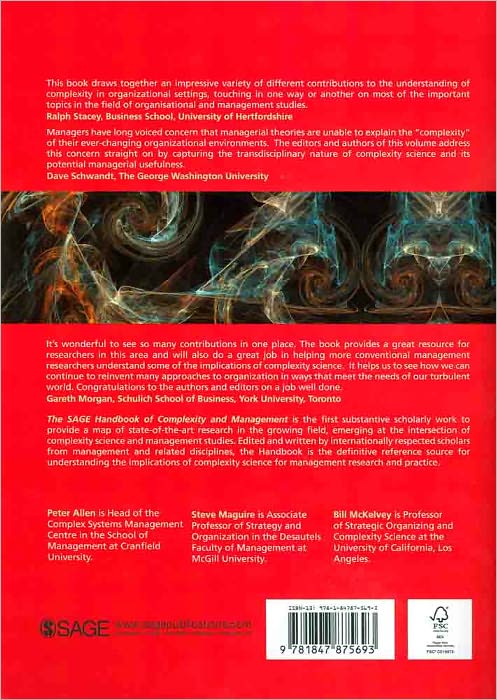 The SAGE Handbook of Complexity and Management