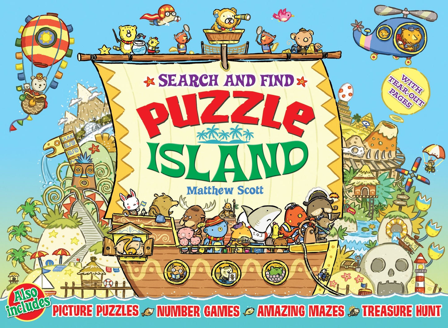 Search & Find Puzzle Island: Picture Puzzles, Number Games, Amazing Mazes, Treasure Hunt