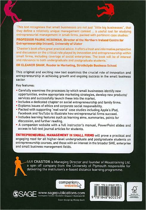 Entrepreneurial Management in Small Firms
