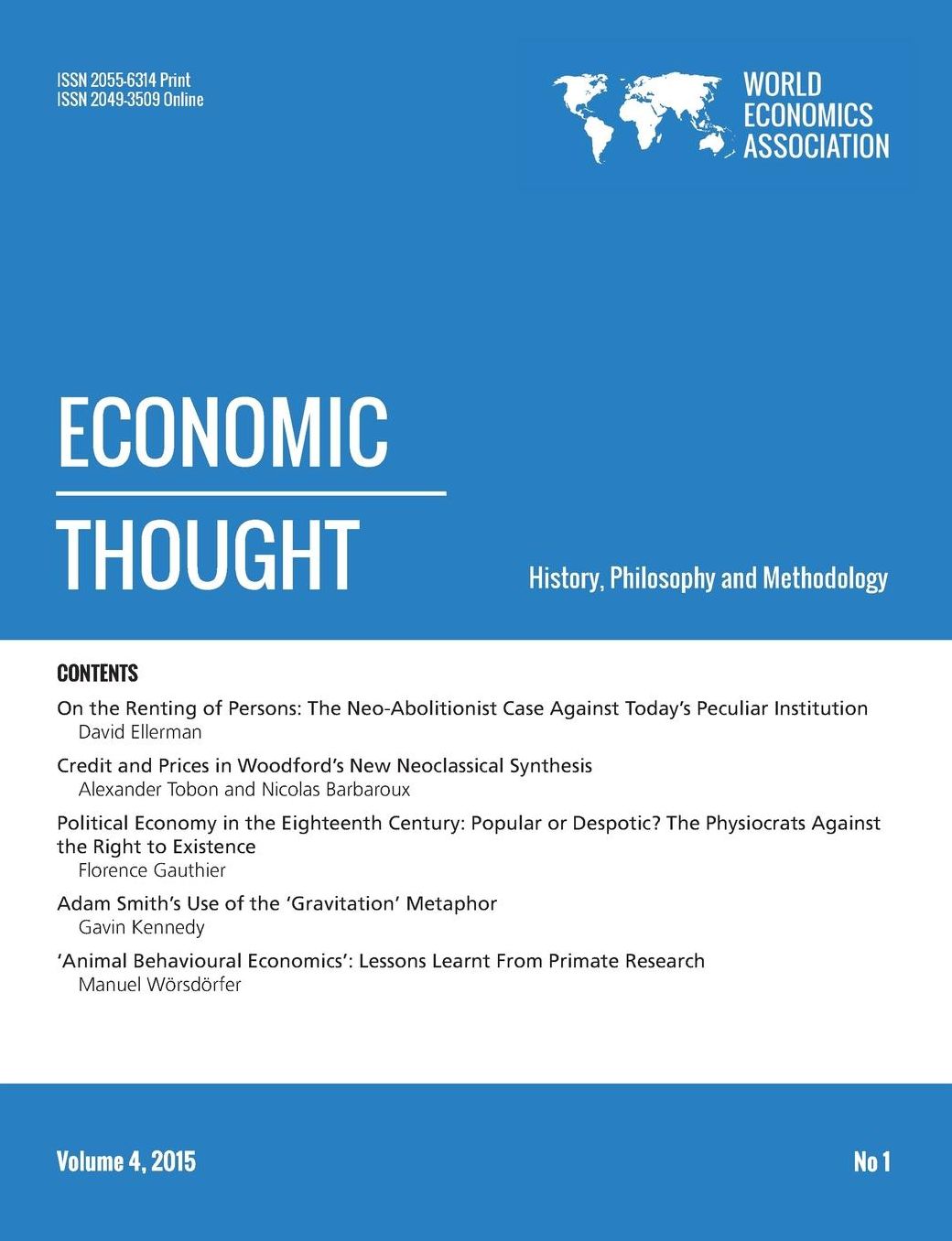 Economic Thought, Vol 4, No 1, 2015