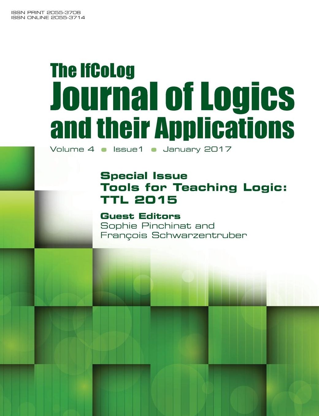 Ifcolog Journal of Logics and their Applications Volume 4, number 1: Tools for Teaching Logic (TTL 2015)
