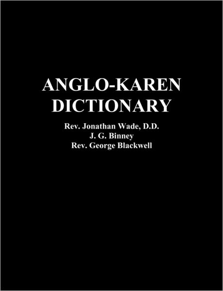 Anglo-Karen Dictionary