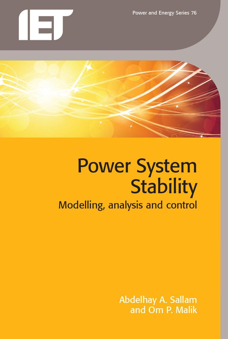 Power System Stability: Modelling, Analysis and Control