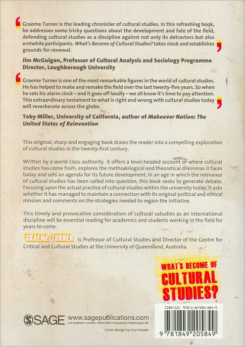 What's Become of Cultural Studies?