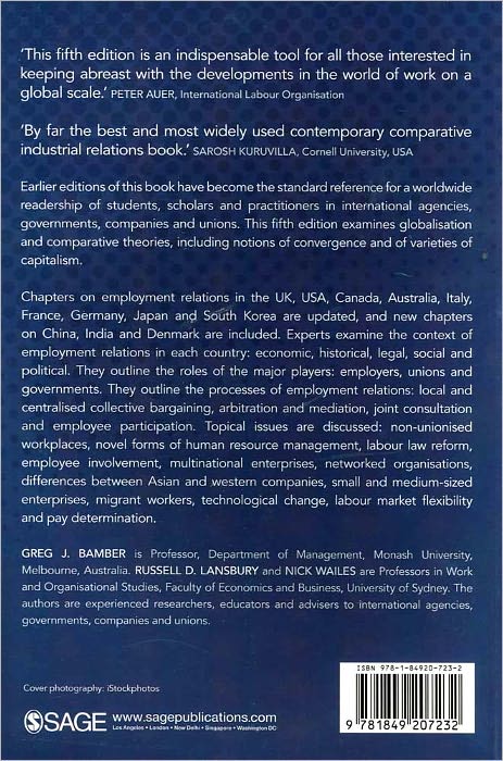 International and Comparative Employment Relations: Globalisation and the Developed Market Economies