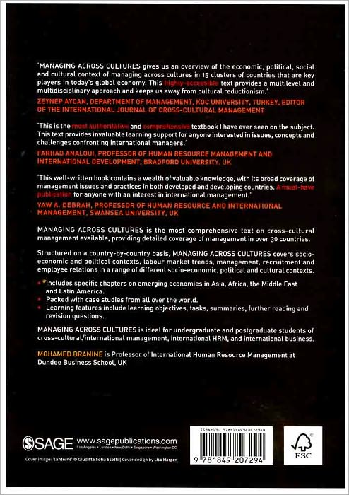 Managing Across Cultures: Concepts, Policies and Practices
