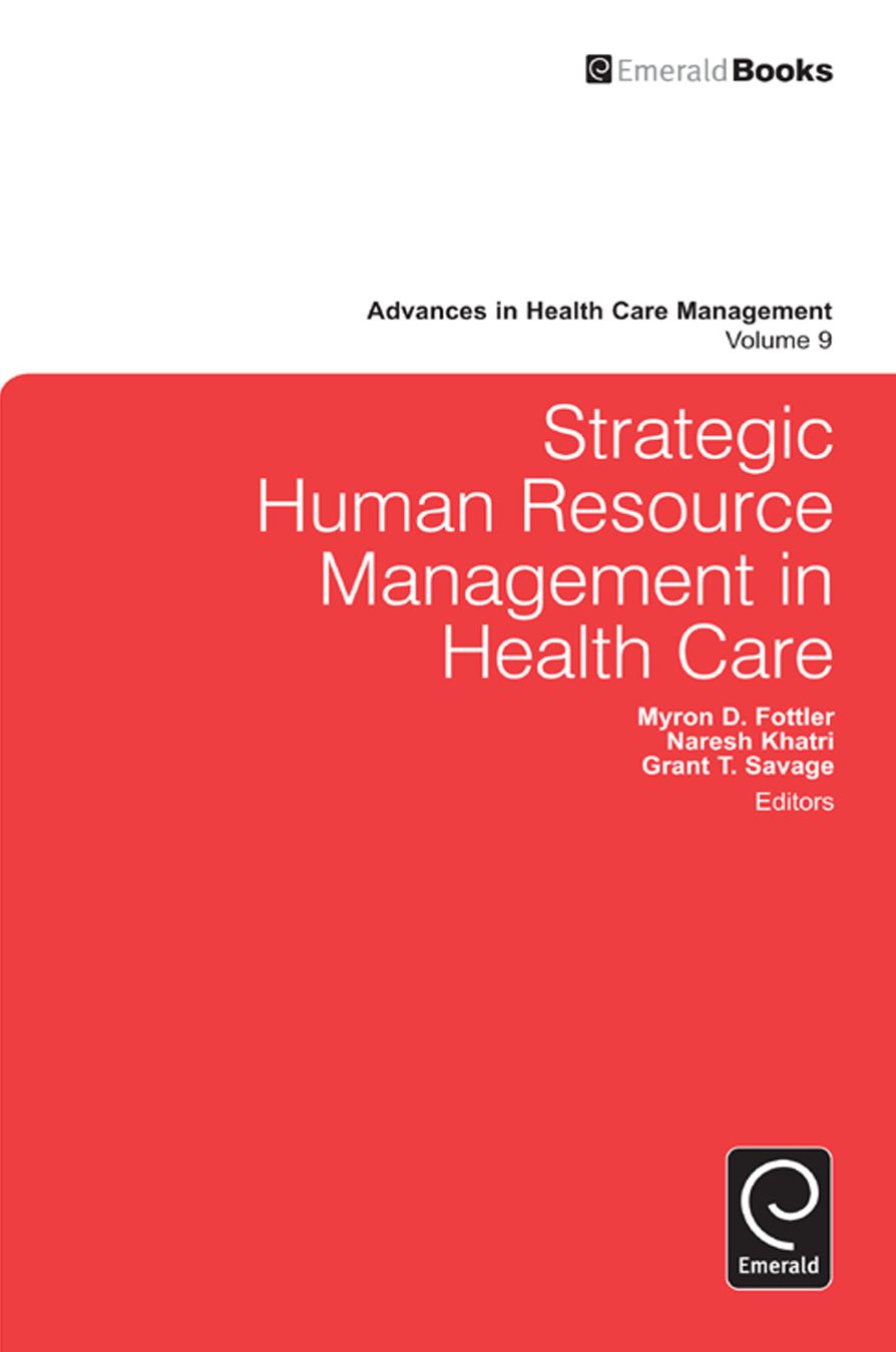 Strategic Human Resource Management in Health Care