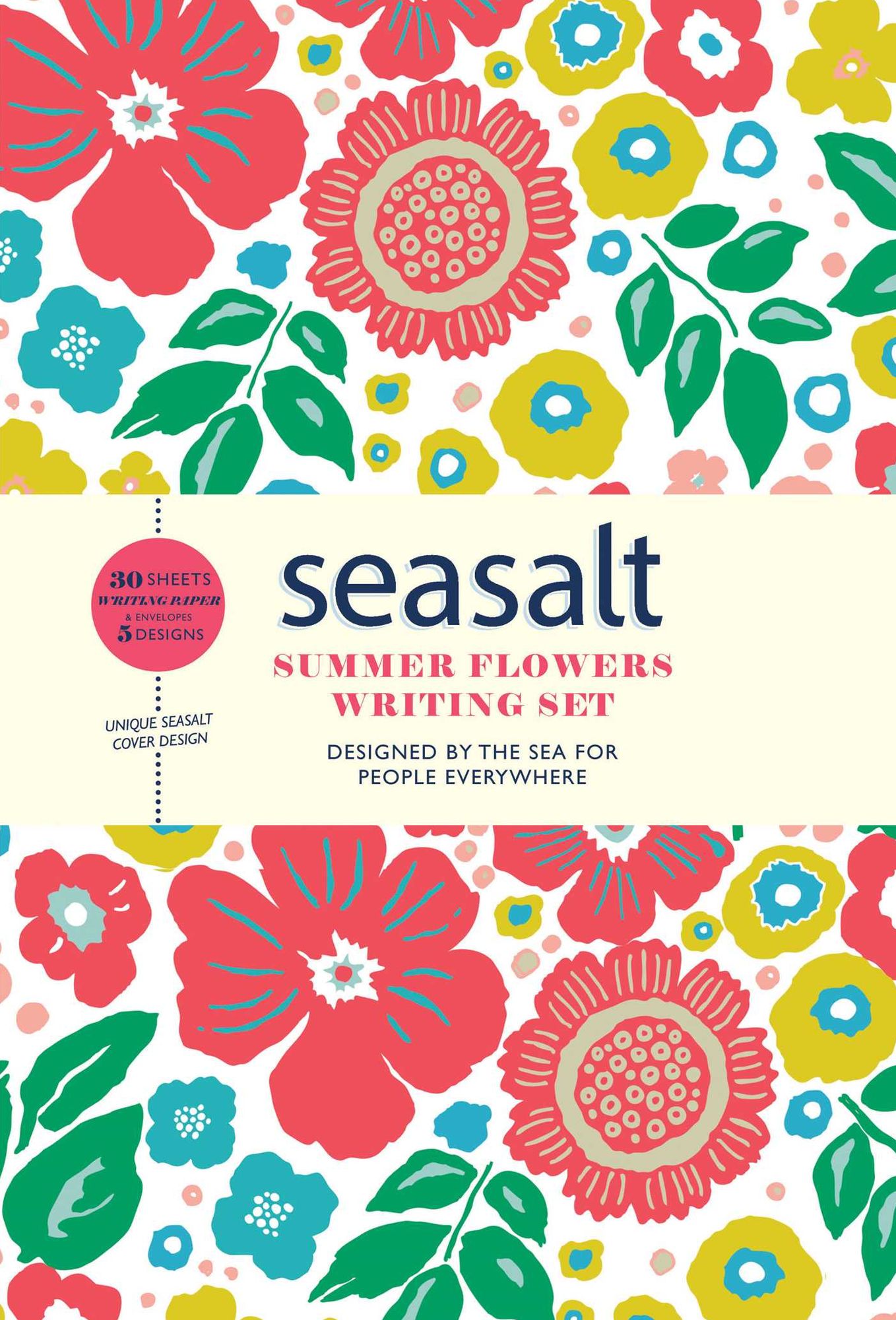 Seasalt Summer Flowers Writing Set 30 Sheets and Envelopes