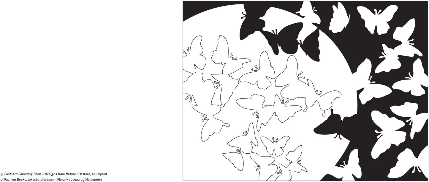 Postcard Coloring Book