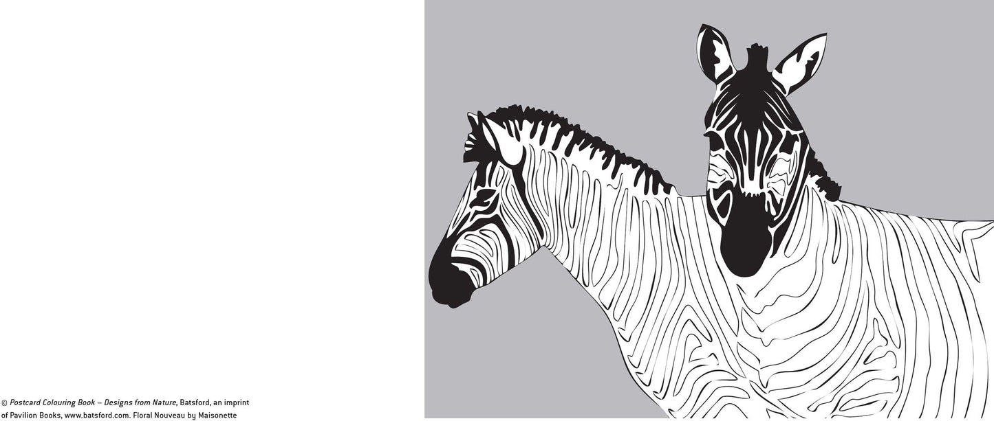 Postcard Coloring Book