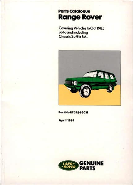 Range Rover Official Parts Catalog