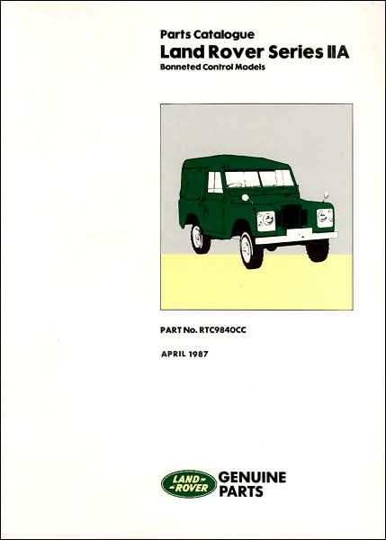 Land Rover Series IIa Parts Catalog
