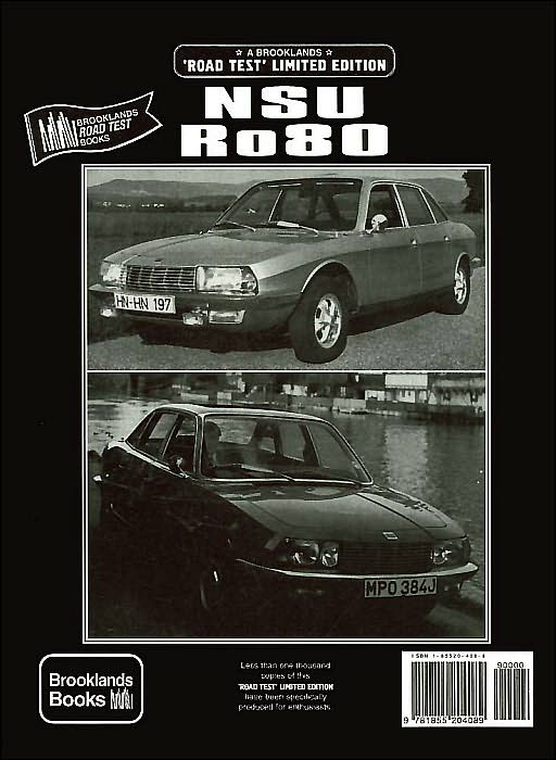 NSU Ro80 Road Test Limited Edition