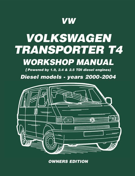 VW Transporter T4 Workshop Manual Diesel 2000-2004 TEST1