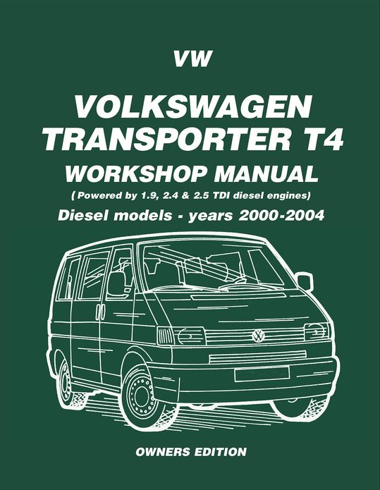VW Transporter T4 Workshop Manual Diesel 2000-2004 TEST1