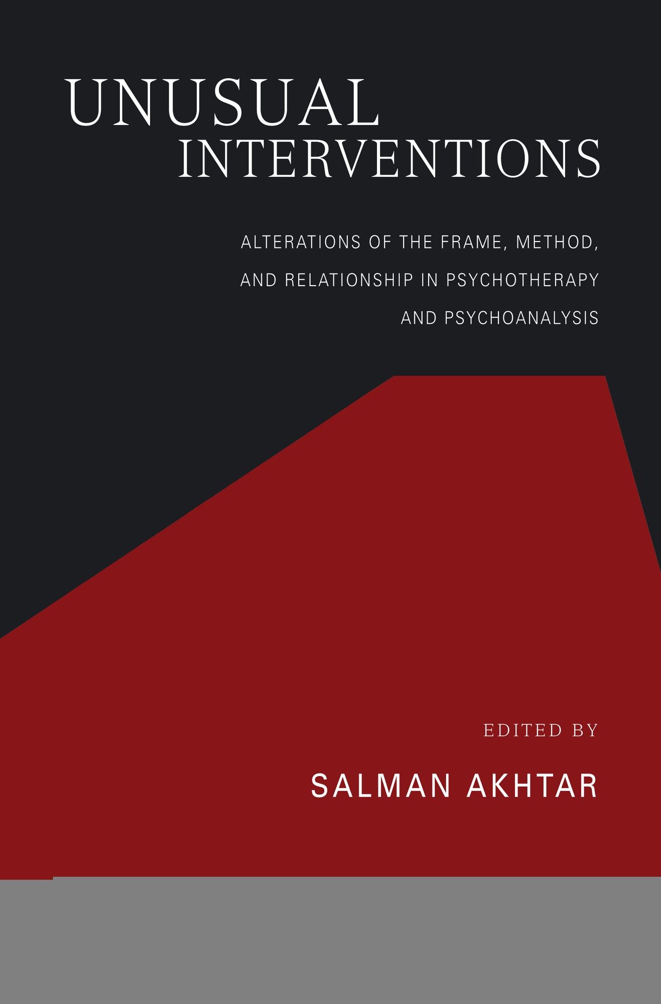Unusual Interventions: Alterations of the Frame, Method, and Relationship in Psychotherapy and Psychoanalysis