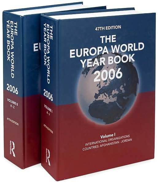 The Europa World Year Book 2006 (2 Volume Set)