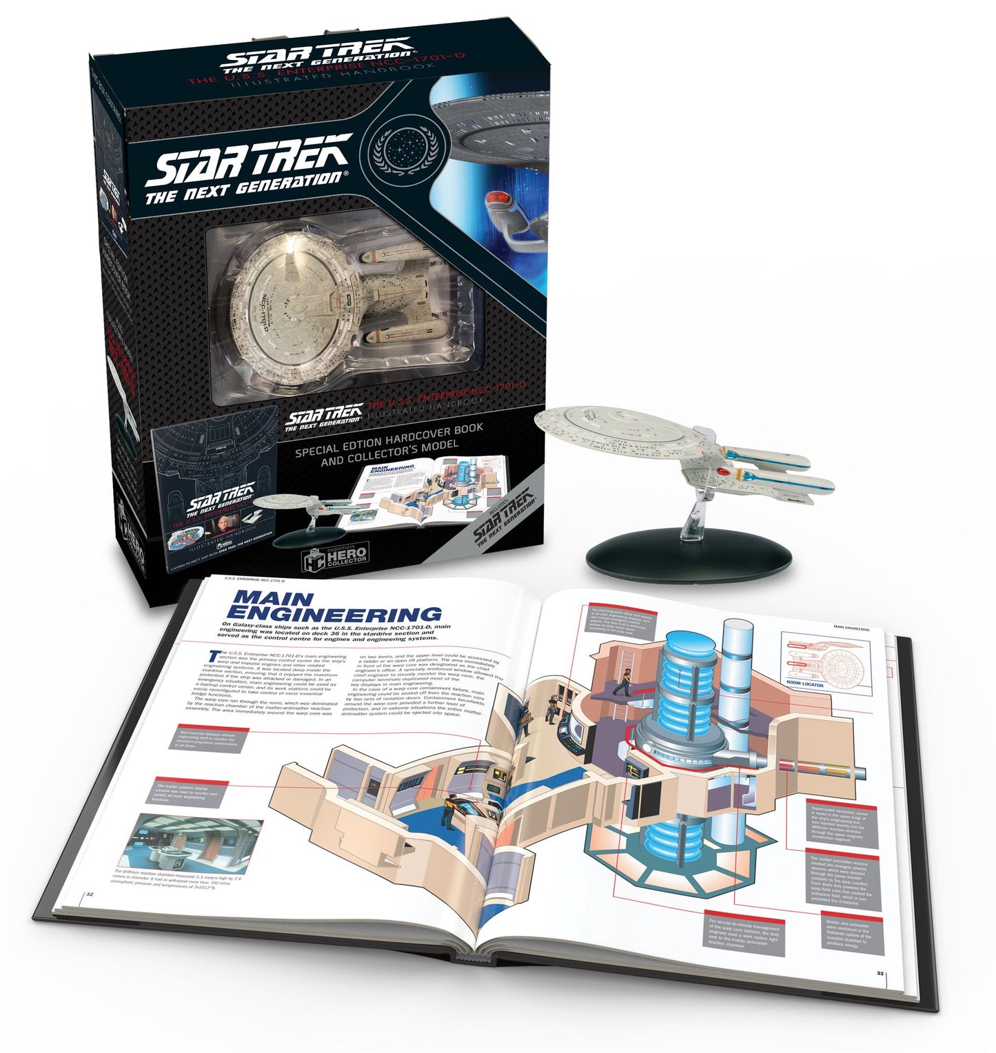 Star Trek the Next Generation: The U.S.S. Enterprise Ncc-1701-D Illustrated Handbook Plus Collectible