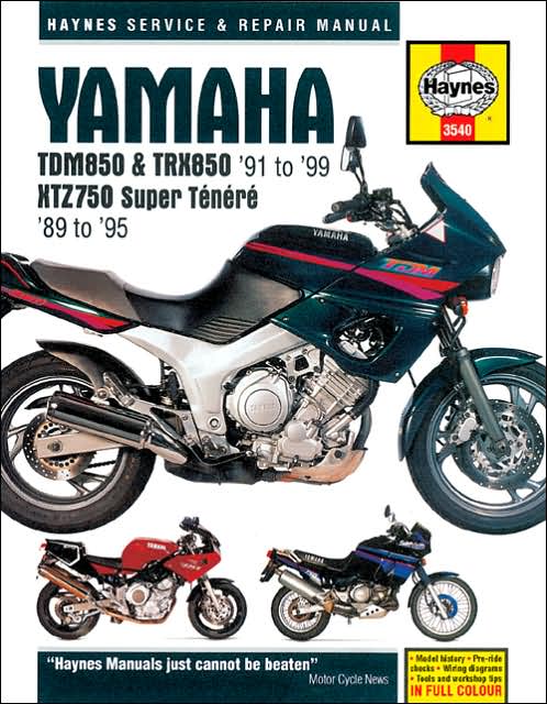 Yamaha TDM850 & TRX850 '91 to '99 XTZ750 Super Tenere '89 to '95