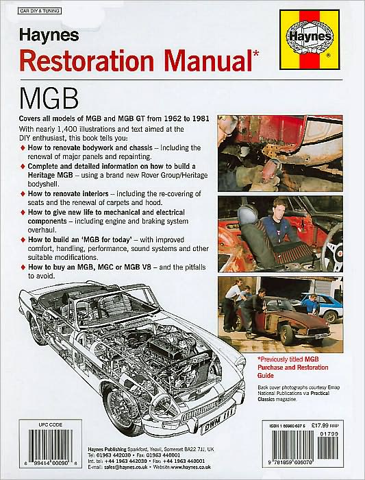 MGB Restoration Manual