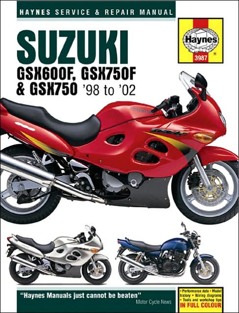 Suzuki GSX600F, GSX750F & GSX750 '98 to '02