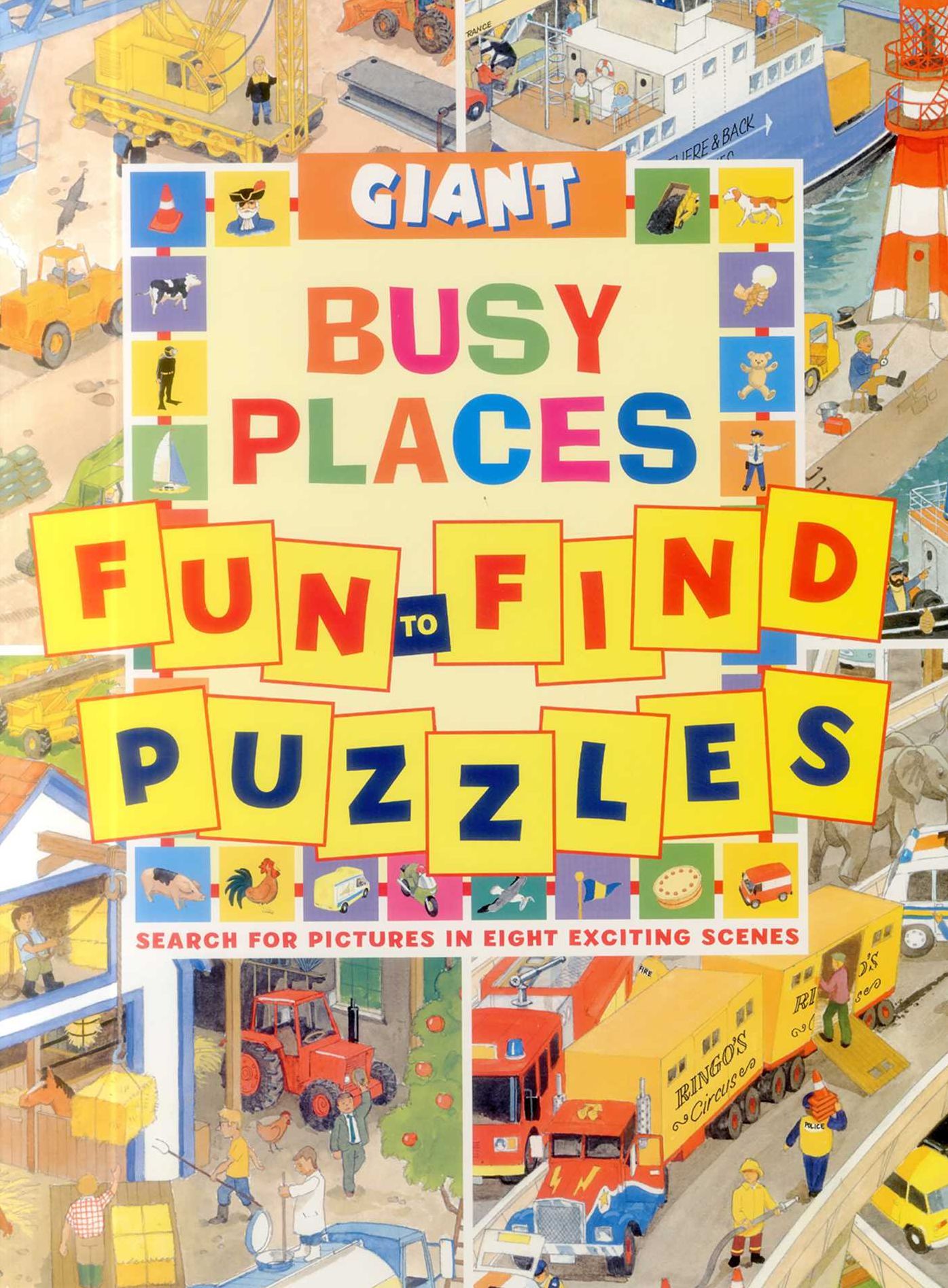 Giant Fun-to-Find Puzzles: Busy Places: Search for pictures in eight exciting scenes