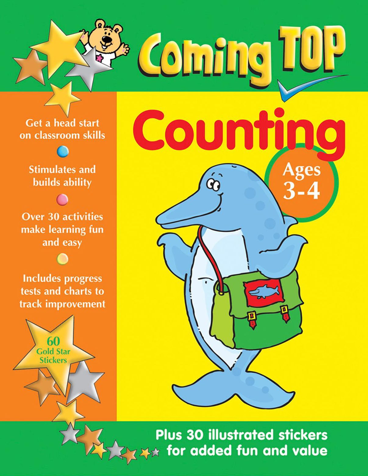 Coming Top Counting Ages 3-4: Get A Head Start On Classroom Skills - With Stickers!