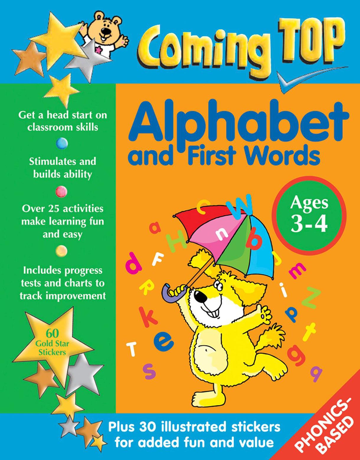 Coming Top: Alphabet and First Words Ages 3-4: Get A Head Start On Classroom Skills - With Stickers!