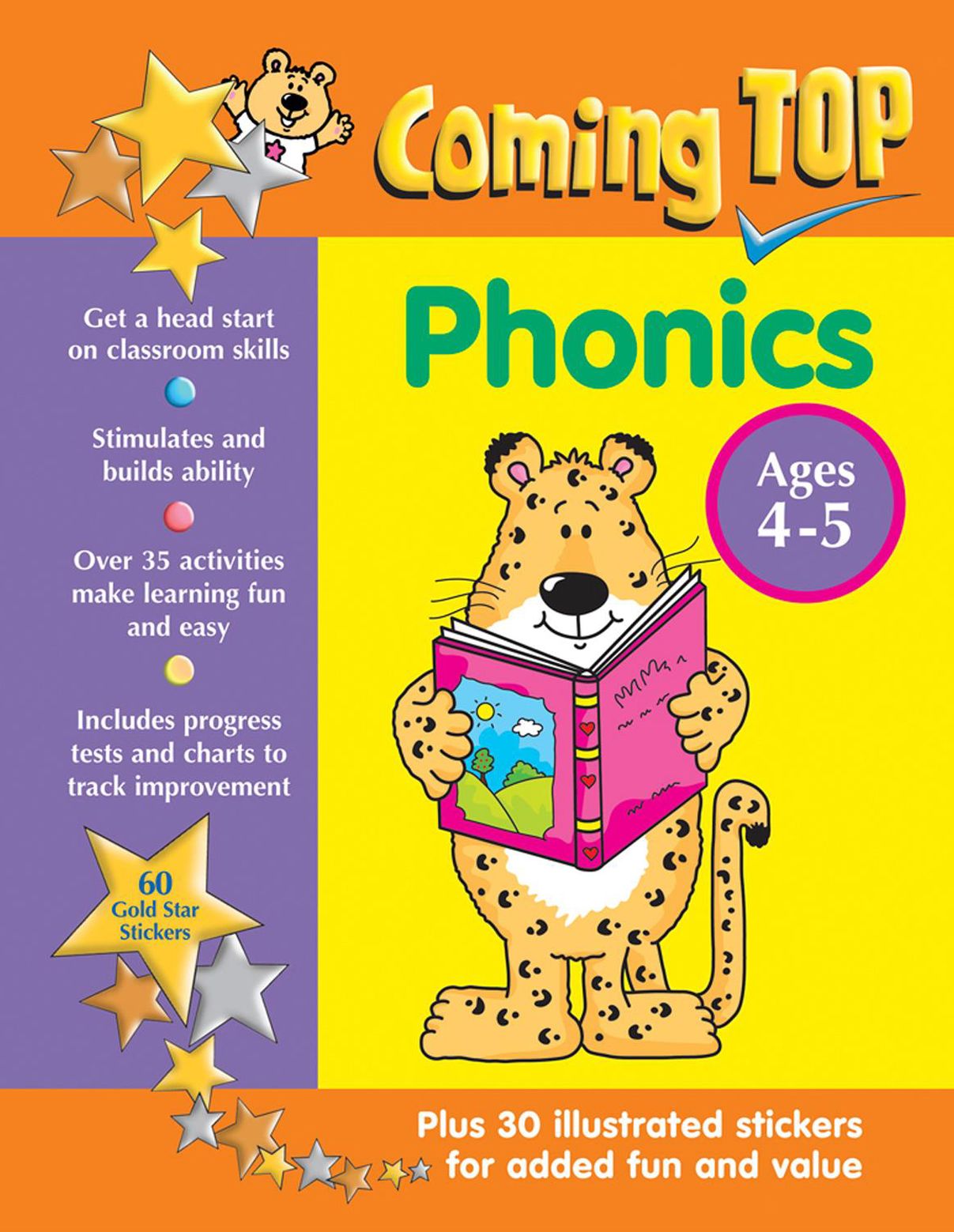 Coming Top Phonics Ages 4-5: Get A Head Start On Classroom Skills - With Stickers!
