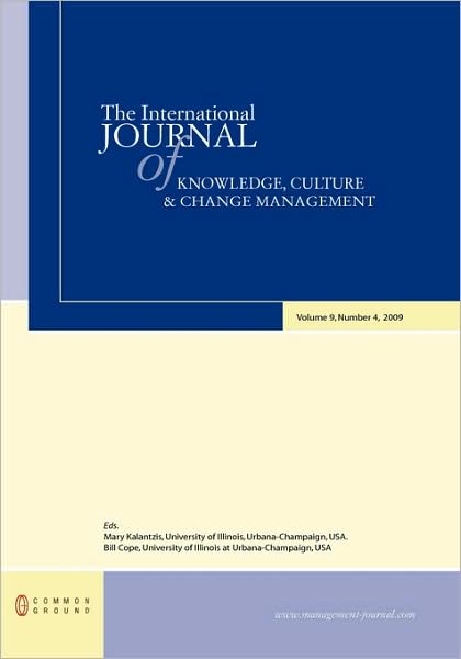 The International Journal Of Knowledge, Culture And Change Management