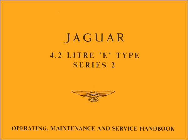 Jaguar 4.2 E-Type Ser 2 Handbook