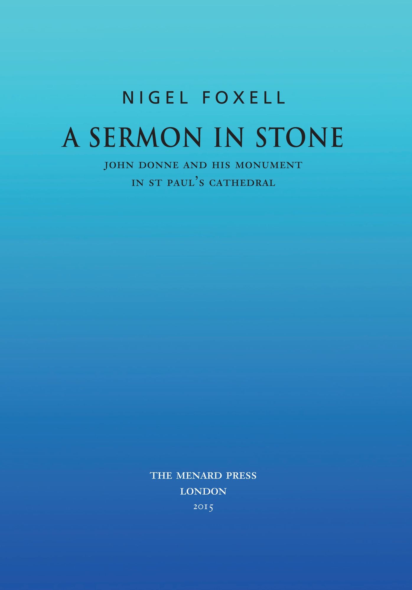 A Sermon in Stone