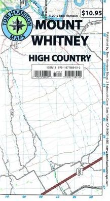 Map Mount Whitney CA High CO