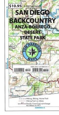 Map San Diego Backcountry CA