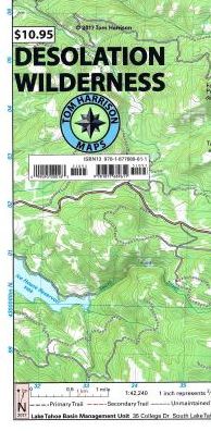 Map Desolation Wilderness CA
