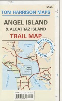Angel Island and Alcatraz, California Map