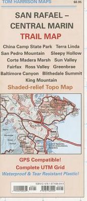 Central Marin/San Rafael, California Trail Map