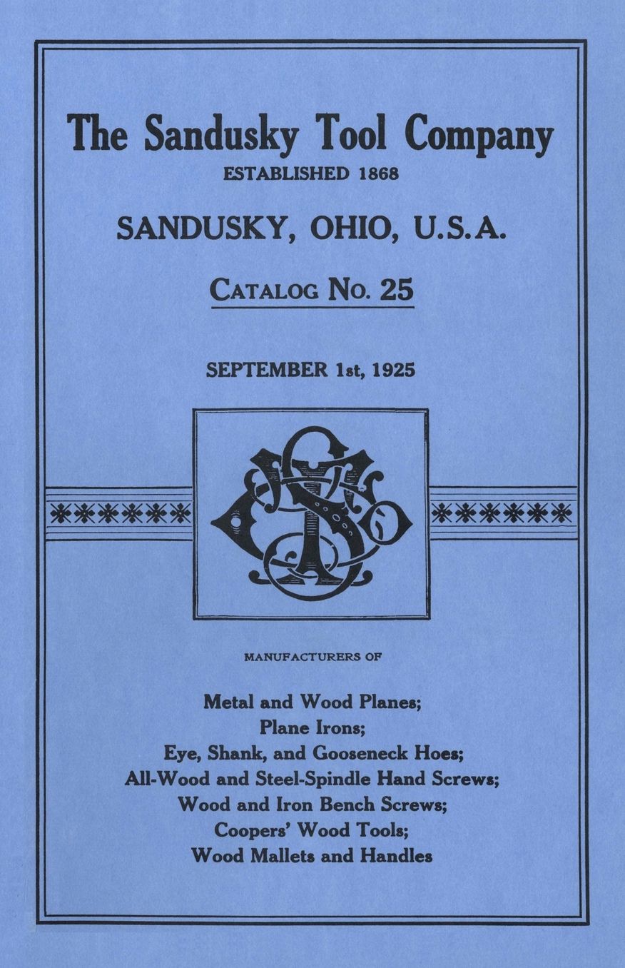 Sandusky Tool Company Catalog, 1925