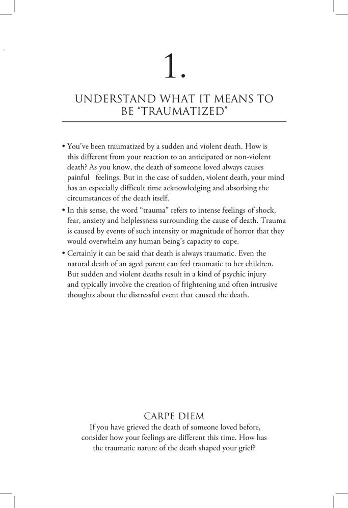 Healing Your Traumatized Heart: 100 Practical Ideas after Someone You Love Dies a Sudden,Violent Death