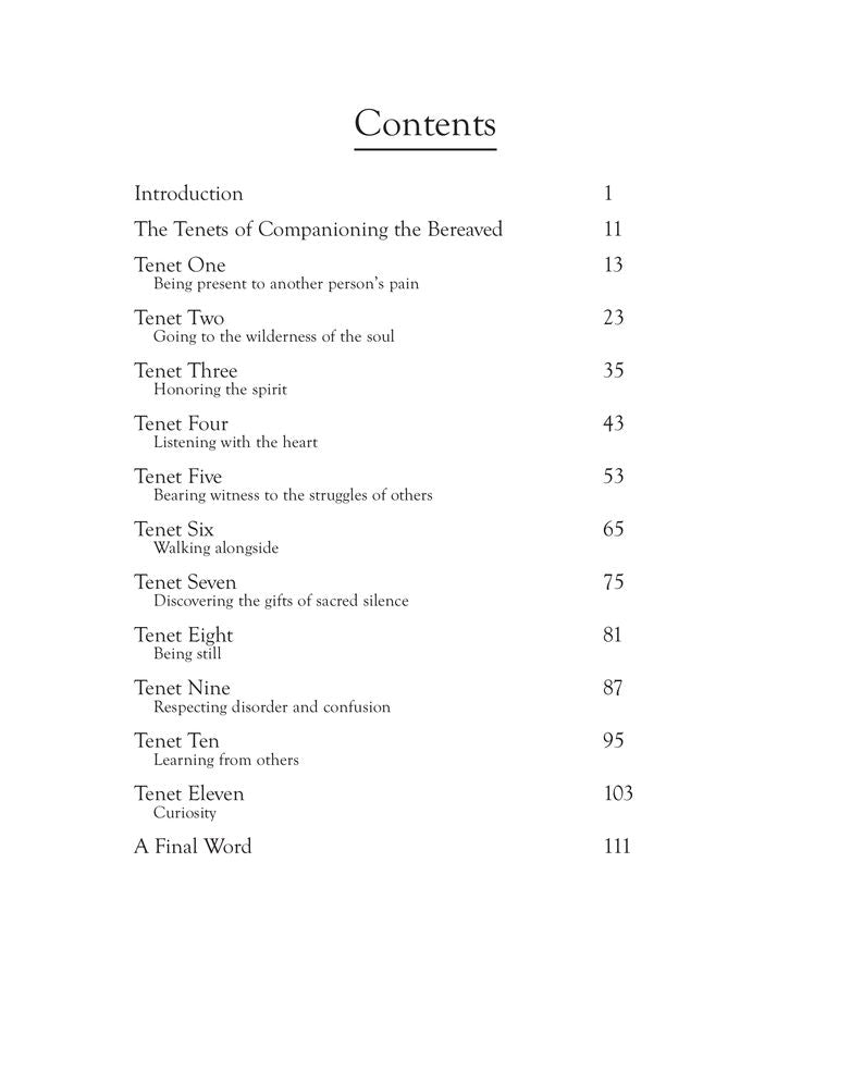 The Handbook for Companioning the Mourner: Eleven Essential Principles