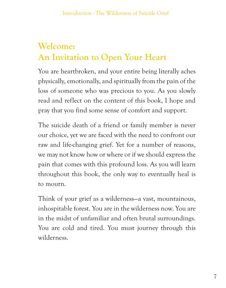 The Wilderness of Suicide Grief: Finding Your Way