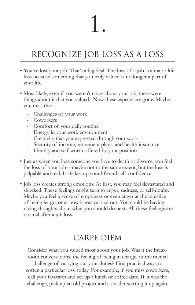 Healing After Job Loss: 100 Practical Ideas